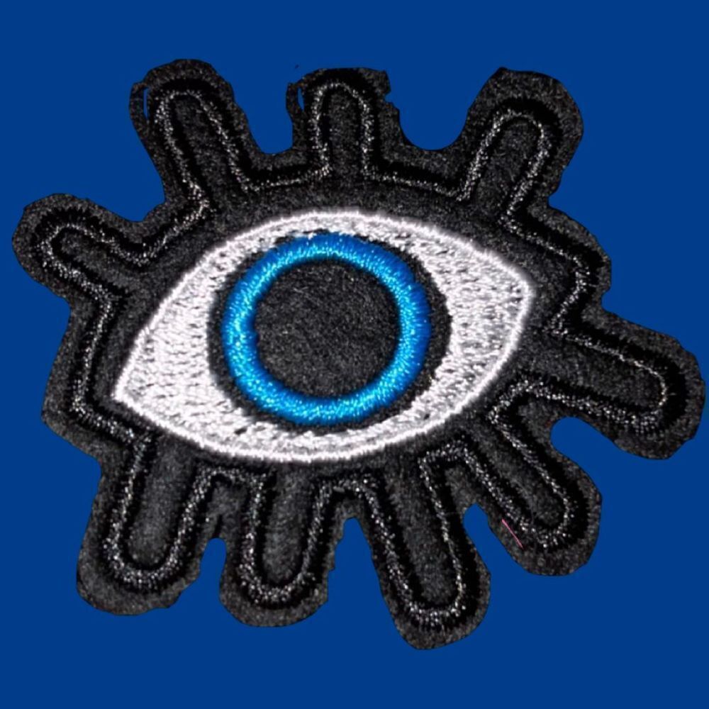 5 Iron-On See On Patches Peace, Star